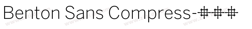Benton Sans Compress字体转换